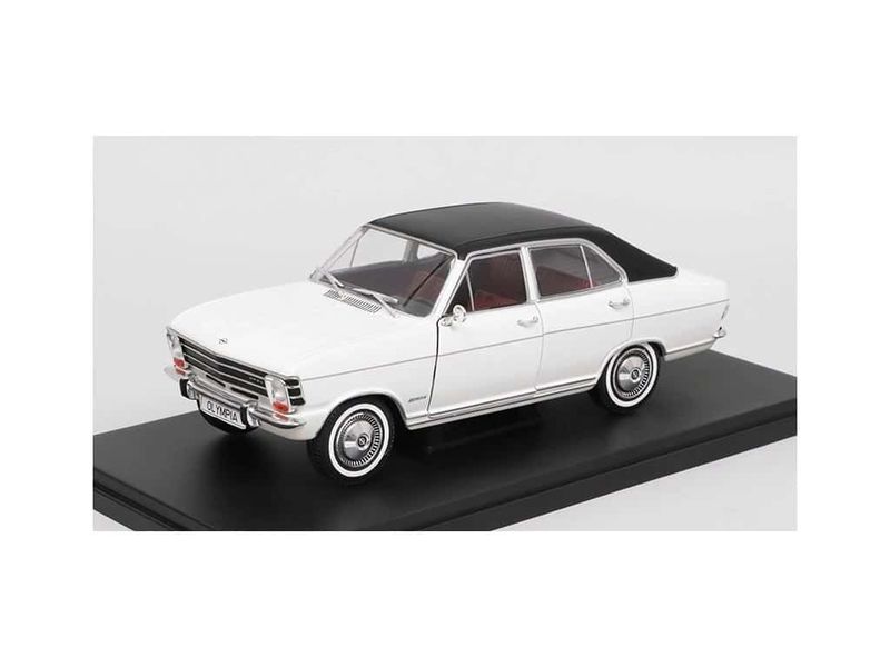 Opel Olympia A 1967 vit/svart - skala 1:24