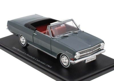 Opel Rekord A Cabriolet 1964 grå - skala 1:24