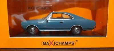 Opel Rekord C Coupe 1966 blå - skala 1:43