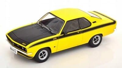 Opel Manta A GT/E 1975 gul - skala 1:24
