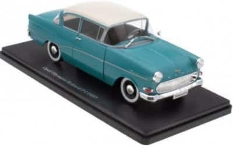 Opel Olympia Rekord P1 1957 blå/vit - skala 1:24