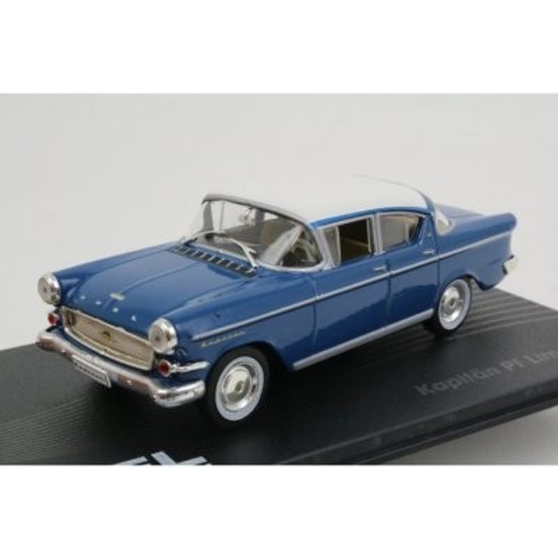Opel Kapitän P1 1958 blå - skala 1:43