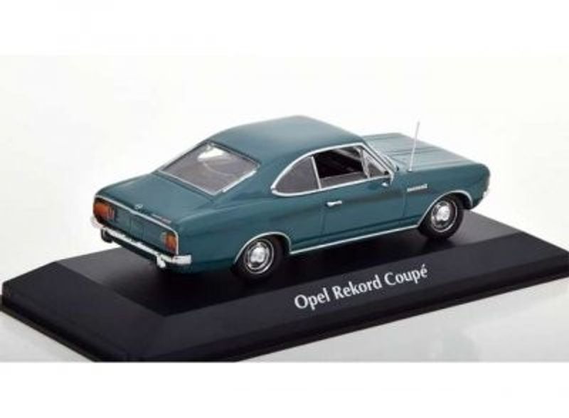 Opel Rekord C Coupe 1966 blå - skala 1:43