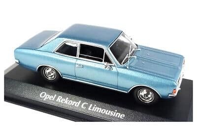 Opel Rekord C 1968 blå - skala 1:43