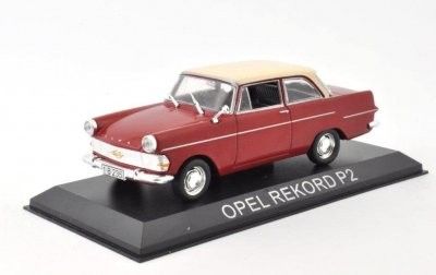 Opel Rekord P2 1963 röd - skala 1:43