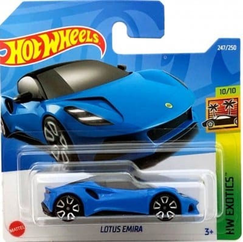 Lotus Emira blå - Hot Wheels 1:64.