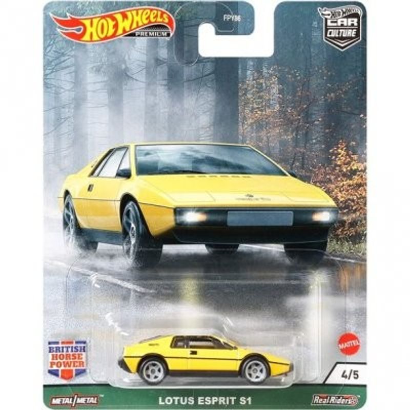 Lotus Esprit S1 gul - Hot Wheels 1:64