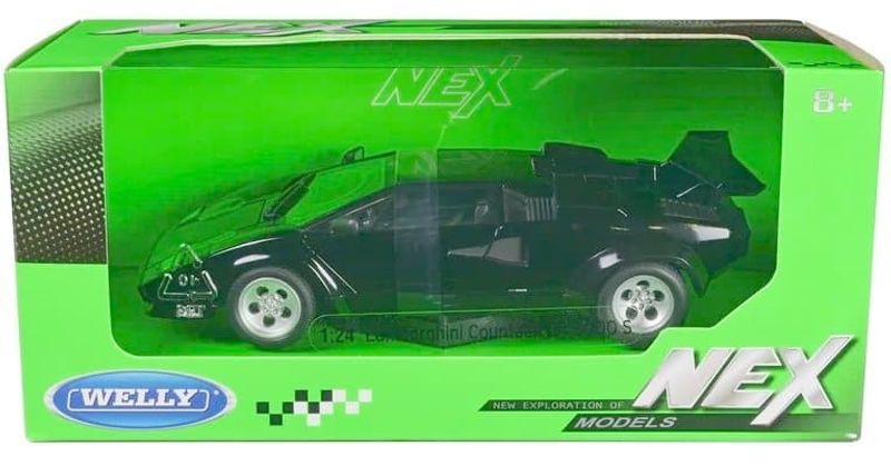 Lamborghini Countach LP-5000 svart- skala 1:24