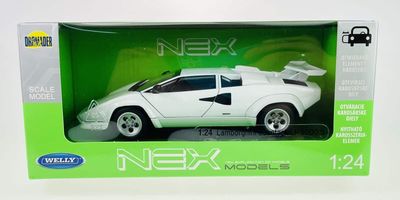 Lamborghini Countach LP-5000 vit - skala 1:24