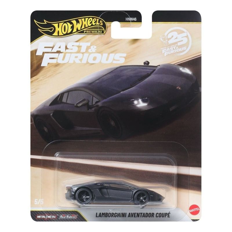 Lamborghini Aventador Coupe svart - Hot Wheels Fast & Furious 1:64