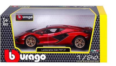 Lamborghini Sian FKP 37 röd - skala 1:24