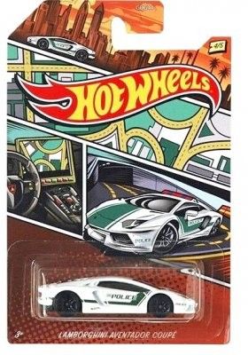 Lamborghini Aventador Coupe Polis - Hot Wheels 1:64