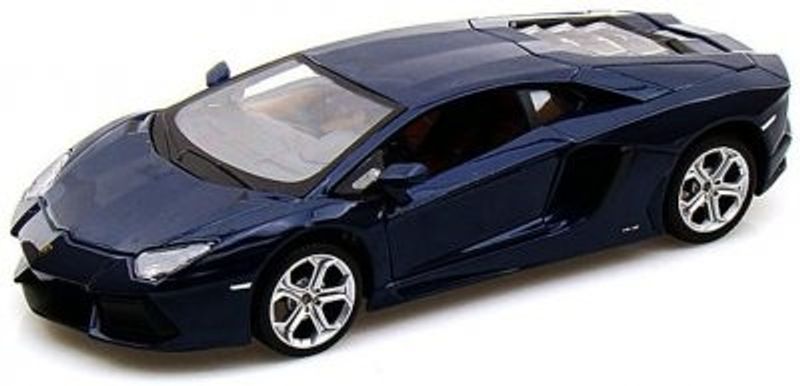 Lamborghini Aventator LP 700-4 metallic blå - skala 1:24