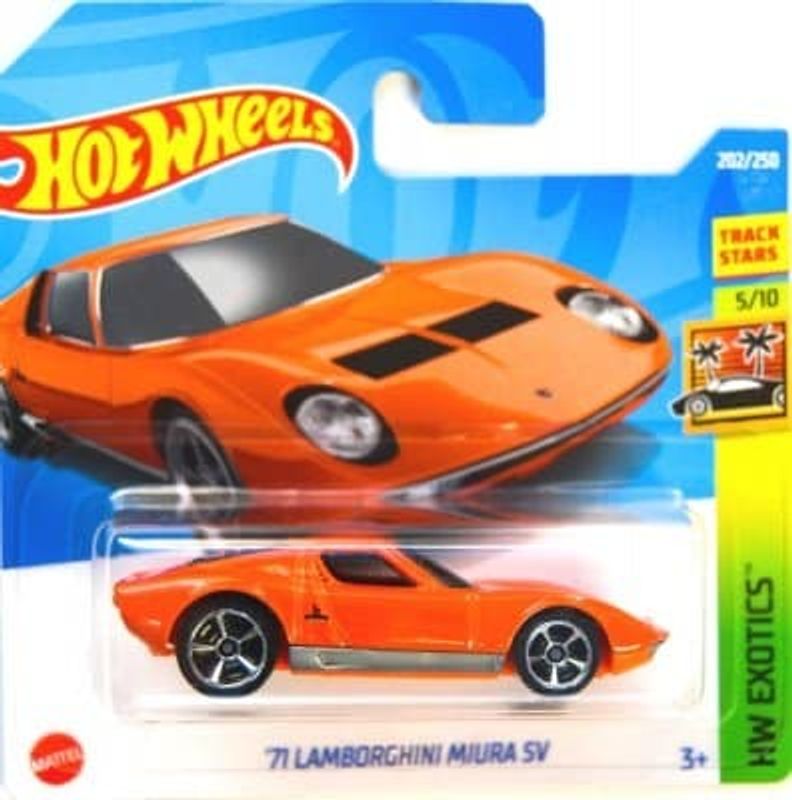Lamborghini Miura SV 1971 orange - Hot Wheels 1:64
