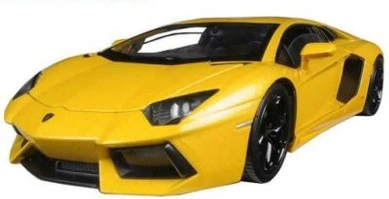Lamborghini Aventador LP700-4 - gul - skala 1:24