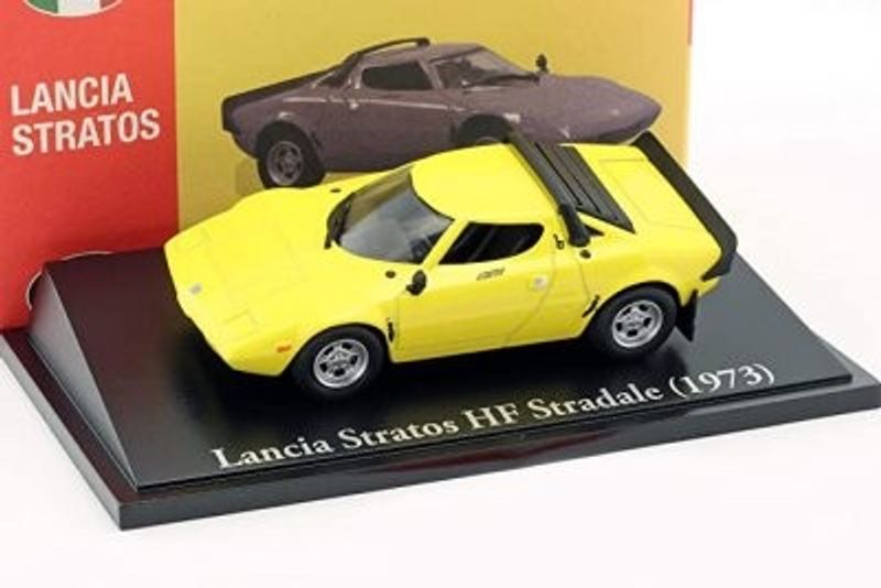 Lancia Stratos HF 1973 gul - skala 1:43