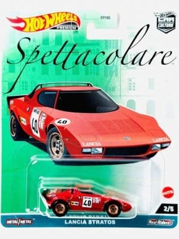 Lancia Stratos röd - Hot Wheels Car Culture 1:64