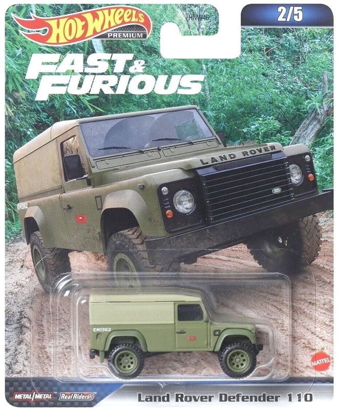 Land Rover Defender 110 grön Fast & Furious - Hot Wheels 1:64