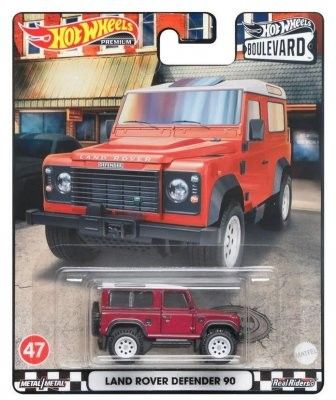 Land Rover Defender 1990 röd - Hot Wheels 1:64