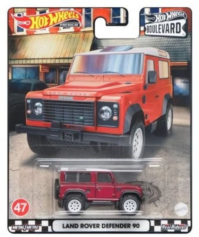 Land Rover Defender 1990 röd - Hot Wheels 1:64