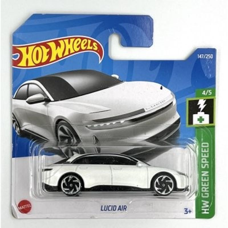 Lucid Air vit - Hot Wheels 1:64.