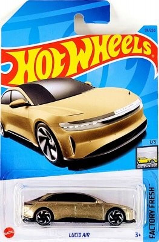 Lucid Air guld - Hot Wheels 1:64