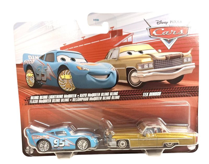 Blixten McQueen bling bling, Tex Dinoco - Disney Bilar