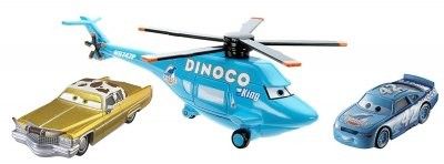 Dinoco 3er-Pack Helicopter, Tex Dinoco, Dinoco Kalle (kleine Beschädigung der Plastikverpackung)