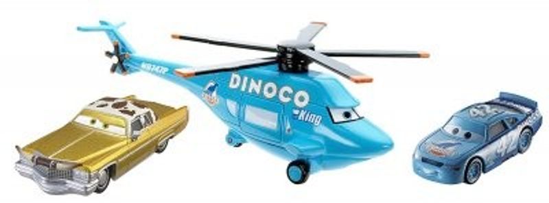 Dinoco 3er-Pack Helicopter, Tex Dinoco, Dinoco Kalle (kleine Beschädigung der Plastikverpackung)