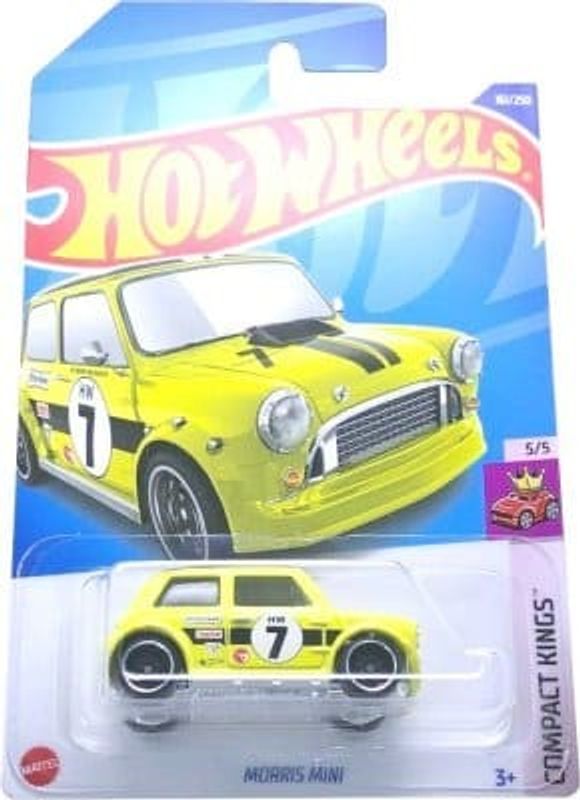 Morris Mini , gul no7 - Hot Wheels 1:64