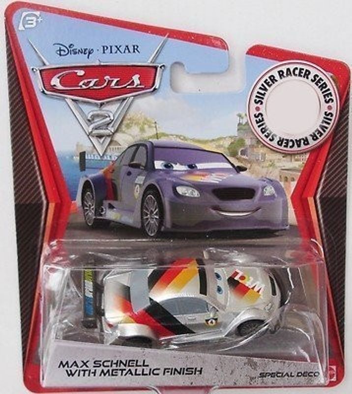 Max Schnell nr 4 i silver metallic - Cars 2