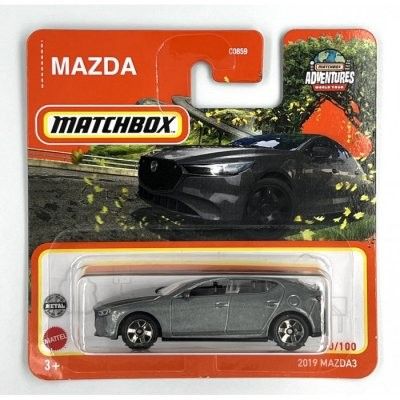 Mazda 3 2019 svart/silver - Matchbox 1:64