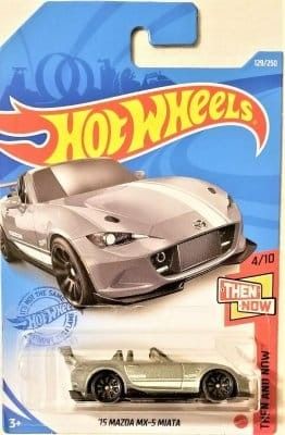 Mazda MX-5 Miata 2015 silver - Hot Wheels 1:64