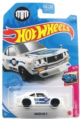 Mazda RX-3 vit - Hot Wheels 1:64