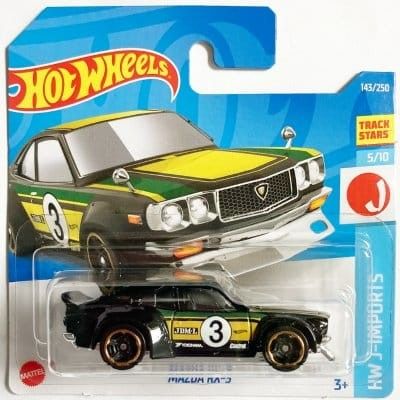 Mazda RX-3 no3 svart - Hot Wheels 1:64