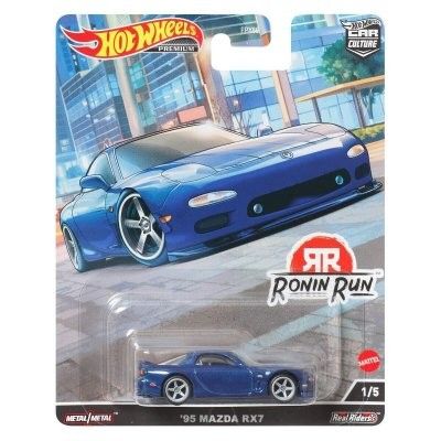 Mazda RX7 1995 blå - Hot Wheels Car Culture 1:64