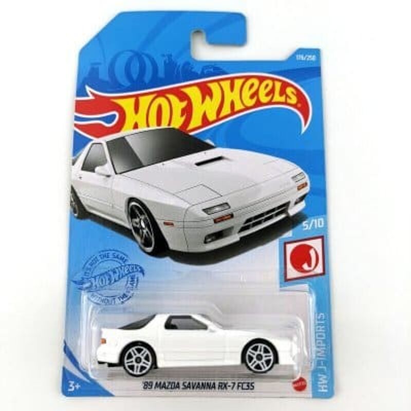 Mazda RX-7 Savanna 1989 vit - Hot Wheels 1:64