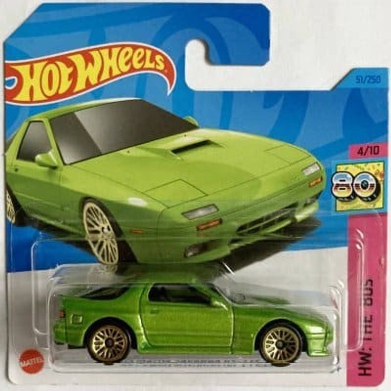Mazda Savannah RX-7 EC35 1989 grön - Hot Wheels 1:64