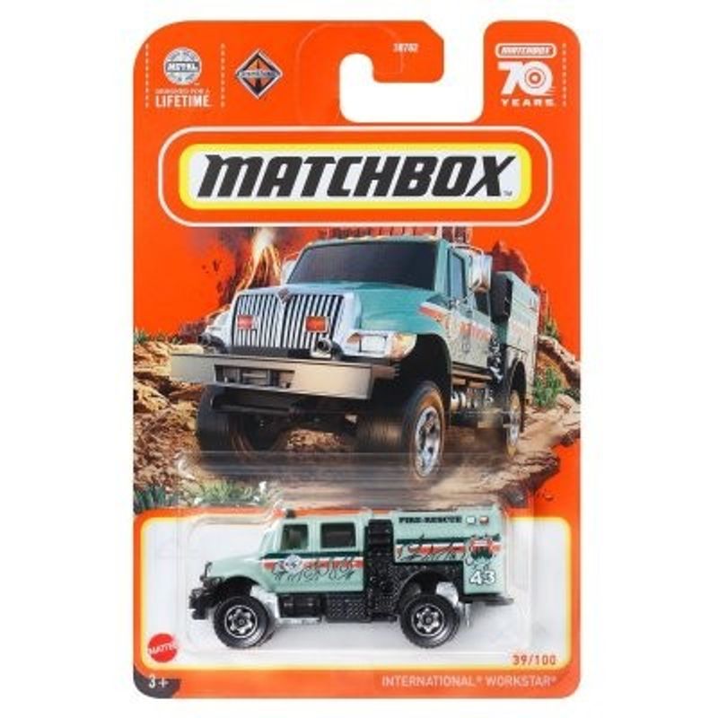 International Workstar grön - Matchbox 1:64