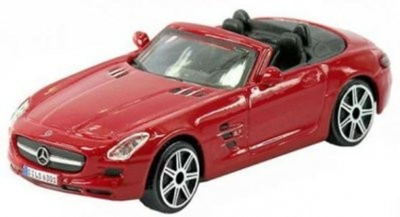 Mercedes Benz SLS AMG Roadster röd - skala 1:32