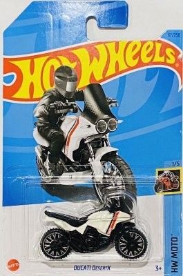 MC Ducati DesertX vit - Hot Wheels 1:64