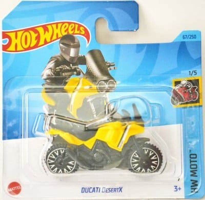 MC Ducati DesertX gul/svart - Hot Wheels 1:64