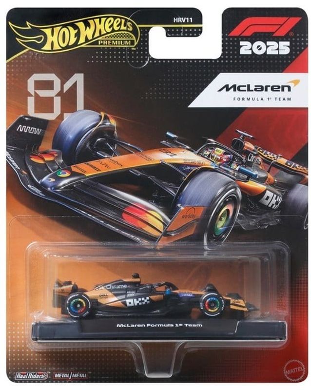 F1-series McLaren 2025 #81 Oscar Piastri - Hot Wheels 1:64