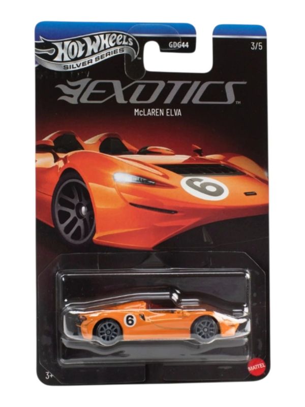McLaren Elva - Exotics Silver series Hot Wheels 1:64