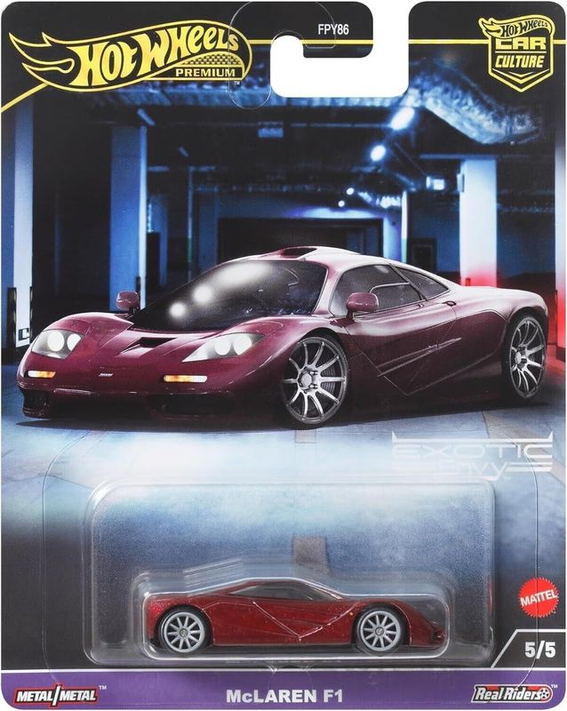 McLaren F1 röd - Hot Wheels Car Culture 1:64