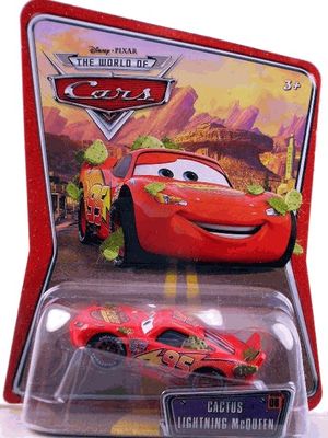 Blixten McQueen Cactus - serie 3 disney bilar