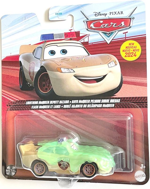 Blixten McQueen Deputy Hazard Slime - Road Trip / På väg, Disney bilar