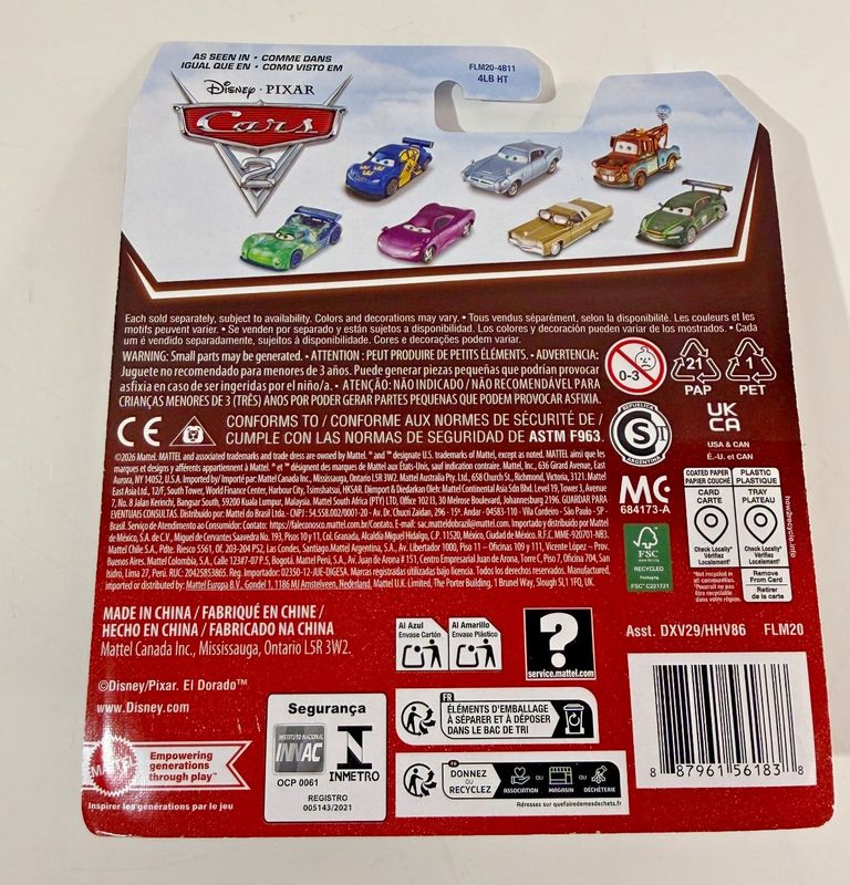 Blixten McQueen - Cars 2 Racing wheels Disney Cars Anniversary Ed.