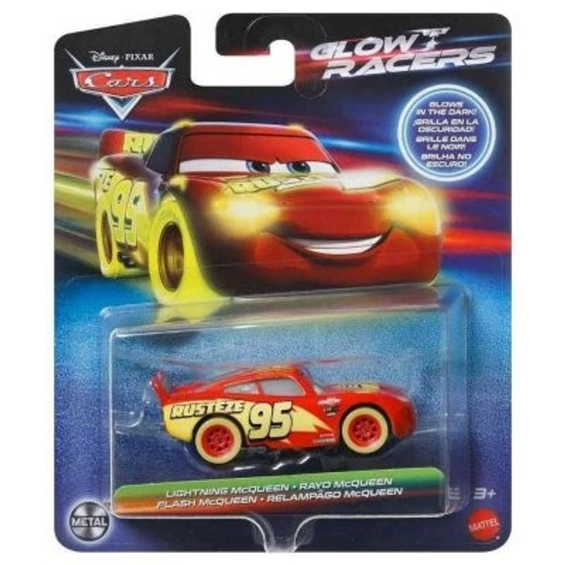 Blixten McQueen RustEze - Glow Racers Disney Cars