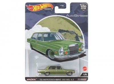 Mercedes Benz 280 SEL 1972 grön - Hot Wheels Car Culture 1:64